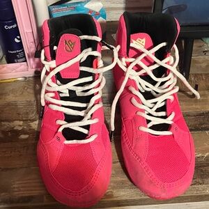 Vibrant Pink Athletic High-Tops